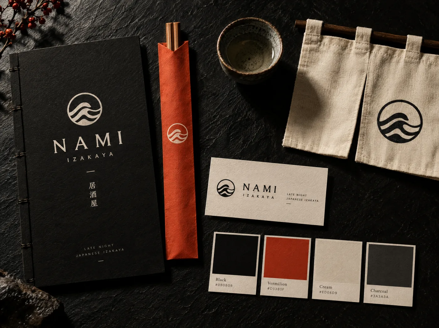 Food & Hospitality branding kits concept