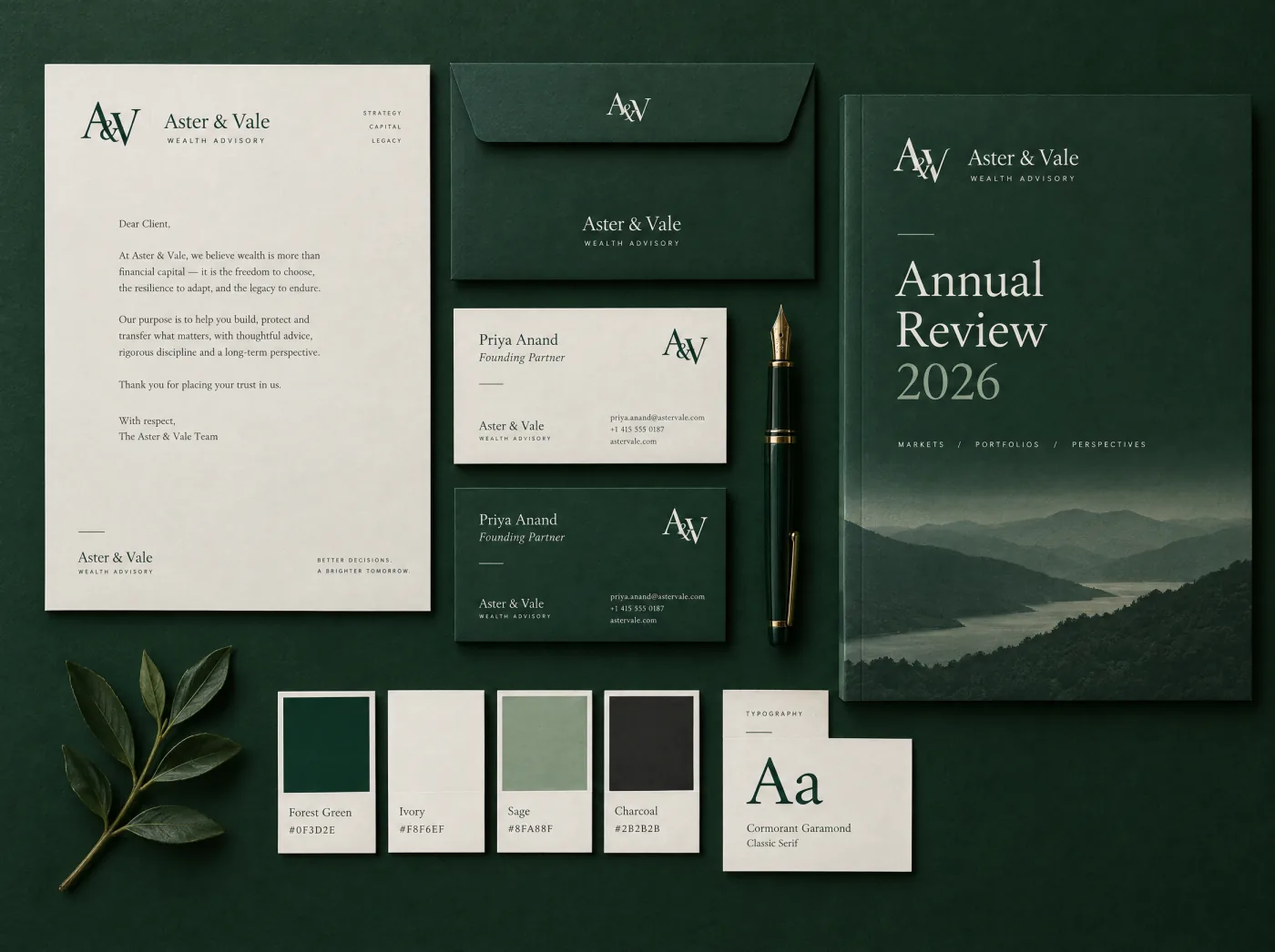 Professional Services branding kits concept