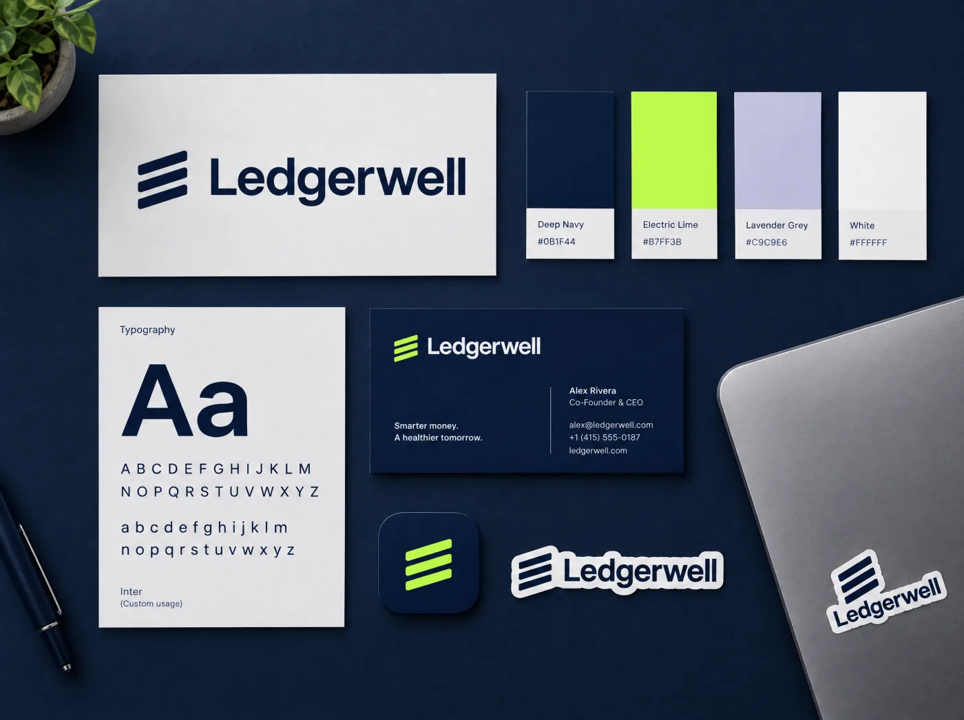 SaaS & Software branding kits concept