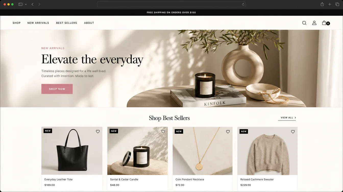 Retail & E-commerce websites concept