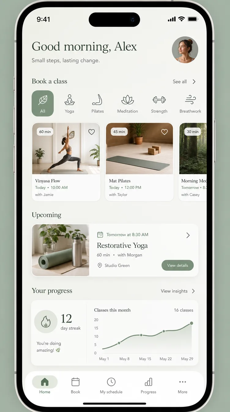 Health & Wellness mobile apps concept